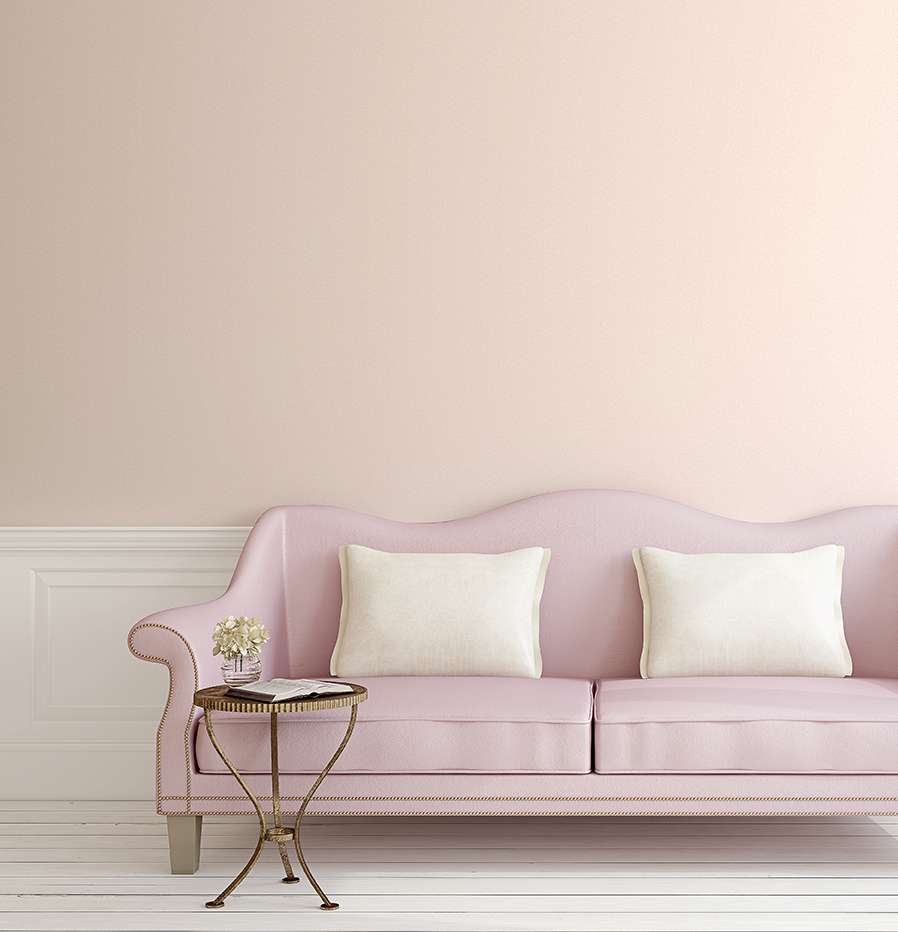 mẫu giấy trơn màu hồng phấn cho phòng ngủ 