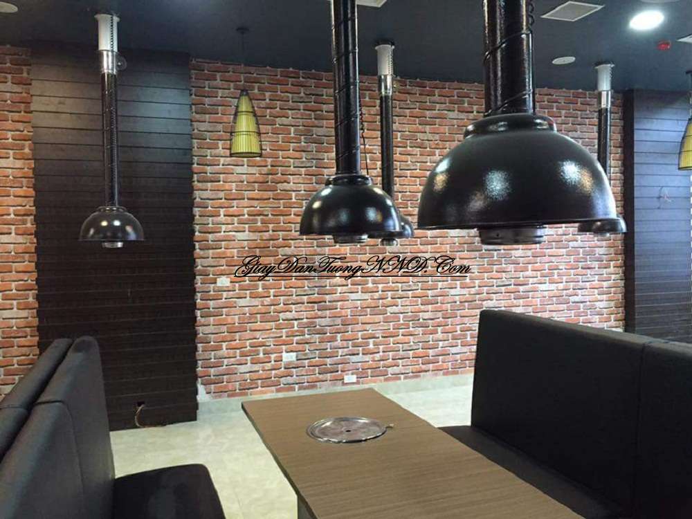 Giấy dán tường 3D giả gạch là sử lựa chọn hoàn hảo khi bạn muốn trang trí dán tường cho quán cafe