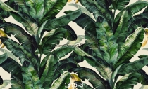 Giấy dán tường hình lá chuối xanh mã 1815-3