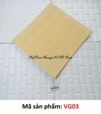 Xốp dán tường giả gỗ giả gỗ vàng nhạt mã VG03