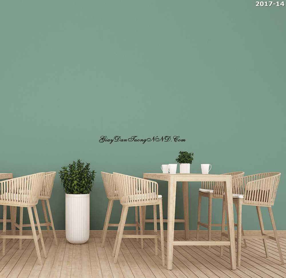 Giấy dán tường màu xanh lá đại diện cho sức sống rất thích hợp dán phòng khách cho gia chủ bản mệnh Mộc 