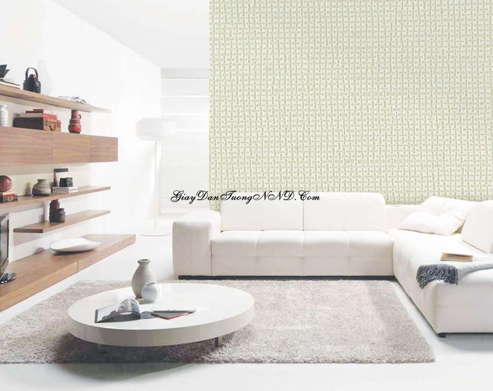 Trang trí phòng khách sang trọng bằng các mẫu giấy dán tường đơn giản, nhẹ nhàng