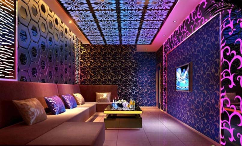 Trang trí phòng karaoke bằng giấy dán tường THụy ĐIển ánh kim